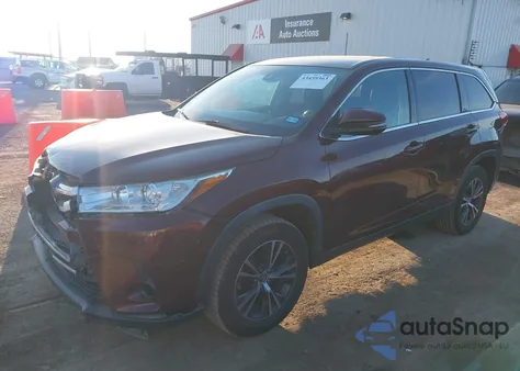 2019 Toyota Highlander Le Plus from USA, damaged, VIN 5TDZZRFH2KS330818
